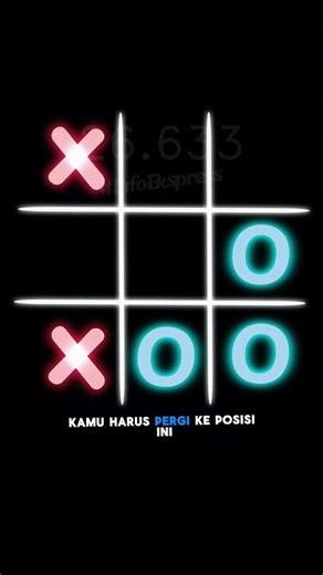 🎮 Cara Menang Main Tic Tac Toe!! ✖️⭕ #informatif #faktaunik