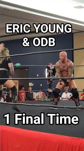 Eric Young and ODB teamed 1 final time at ALW vs Leva Bates and Ryzin #wrestling #alw #tna