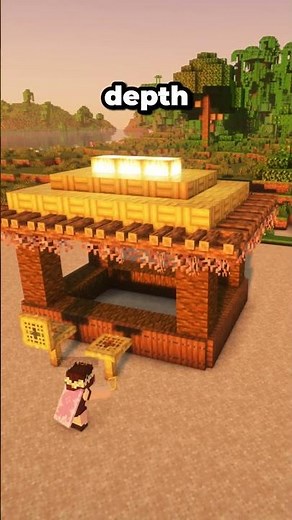 I Built a Tiki Bar on the Beach in Minecraft! #SummerOnShorts
