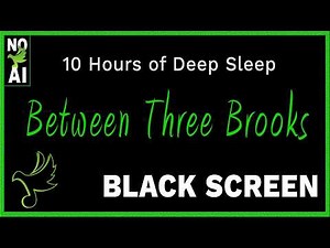 🌊 The Secret to Deep Sleep: 10 Hours of Three Babbling Brook Sounds | Black Screen ASMR Relaxation 😴