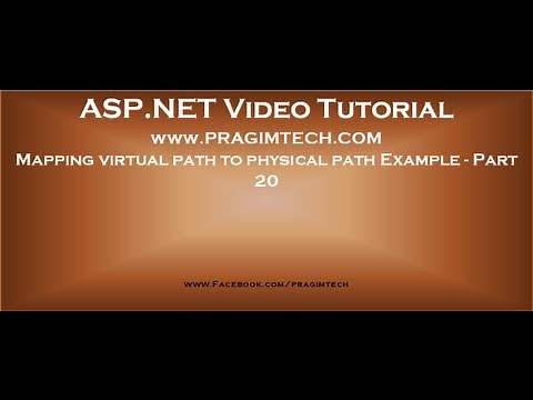 Mapping virtual path to physical path using Server MapPath method Example Part 20