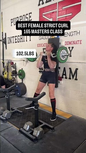 Best Female Strict Curl - 102.5lbs