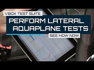 VBOX Test Suite Makes Testing Lateral Aquaplane Easy
