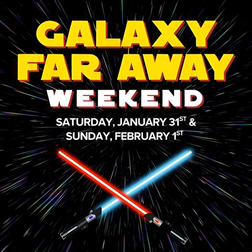 A galaxy far, far away… is landing at DISCOVERY 🚀✨ Mark your calendars to join us for a weekend of sci-fi fun, droids, lightsabers, and cosmic creativity! More details: discoverykidslv.org/event-calendar/galaxy-far-away-weekend/ | DISCOVERY Children's Museum