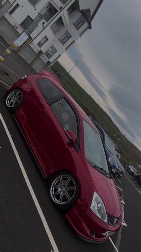 Classic Irish Car Scenes: Red Honda Type R