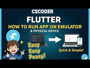 Create Your First Flutter App Step by Step | Run App in Emulator | Flutter Tutorial for Beginners