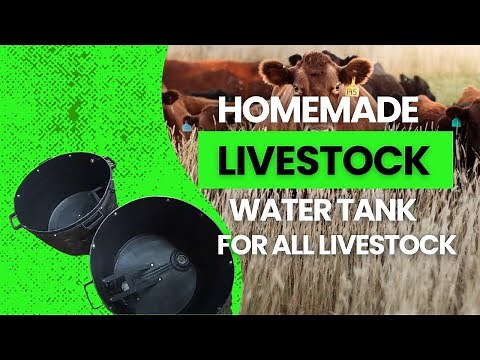 Homemade high quality livestock water tank.