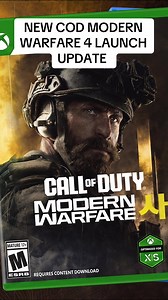 NEW COD MODERN WARFARE 4 LAUNCH UPDATE #fyp #gaming #callofduty #modernwarefare #warzone