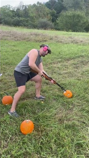 Yugo SKS vs. Pumpkin #firearmsafety #yugoslavia #sks #antique #firearmstraining