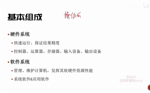 斜影重阳xycy老师课程 【计算机组成&原理&中央处理器】中职计算机专业高级教程 计算机基础知识 计算机系统组成