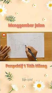 Gambar perspektif 1 titik hilang #drawing #drawingtutorial #menggambar #drawing4kids