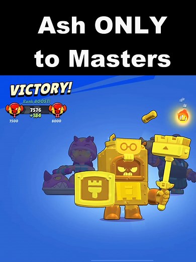 Doing Ash ONLY to Masters. Wish me luck! So far undefeated! #brawlstars #ashbs