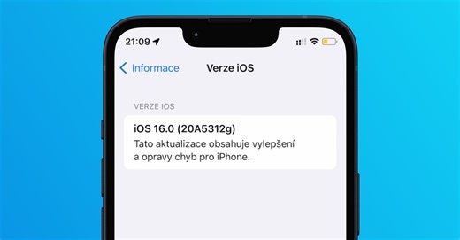 iOS 16: Jak zobrazit informace o verzi iOS