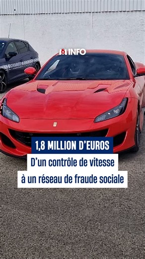 M6 Info on Instagram: "🚓 L'Urssaf, la CAF et le fisc auraient été escroqués pour 1,8 millions d'euros par quatre membres d'une même famille. La fraude a été découverte après que l'un d'eux a été flashée à 247 km/h sur autoroute au volant d'une Ferrari. 🎥 @quintard.adrien 🎙️ @xavdelagausie"