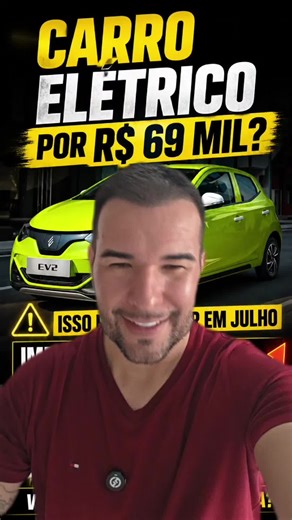🚨 ELÉTRICO POR R$69 MIL? 🚨 EV2 lançado nessa faixa 👀 Mas já tem aumento de até 35% na importação vindo aí… Ou seja: pode subir. Agora me fala 👇 você compraria agora ou esperaria? FICA LIGADO Já me segue pra não pagar caro no mercado automotivo. Link na bio, tem grupo de ofertas. #carroeletrico #ev2 #automotivo #mercado #byd