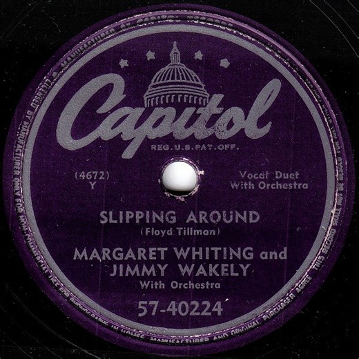 Margaret Whiting And Jimmy Wakely - Slipping Around / Wedding Bells