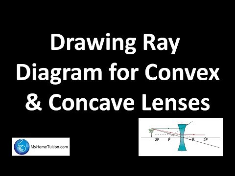 Drawing Ray Diagram for Convex and Concave Lenses | Light and Optics