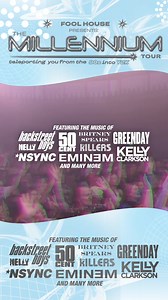 SIOUX FALLS, SD! Prepare to teleport from the 90's into Y2K at The District on Friday, February 27th! -------------------- The Millennium Tour is a TOTALLY EPIC 90s & 2000s THROWBACK PARTY! Get ready to relive the glory days of frosted tips, flip phones, and fire playlists. Grab your crew and get down with Fool House for The Millennium Tour - the ULTIMATE 90s & Y2K - themed live show experience that’ll have you partying like it’s 1999! The Millennium Tour includes: • Full band taking you from th
