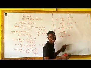 EXAMPLE ON HOMOGENOUS EQUATION OF ODE