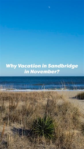 Can you believe it’s already November?🍂 During November, you can experience the peaceful charm of Sandbridge. The beach is clear, families are celebrating Thanksgiving, local restaurants are serving up great food, holiday markets start and more!🧡 Click here to see more of what’s happening here in November🔗 bit.ly/437CAPH | Sandbridge Blue Vacation Rentals