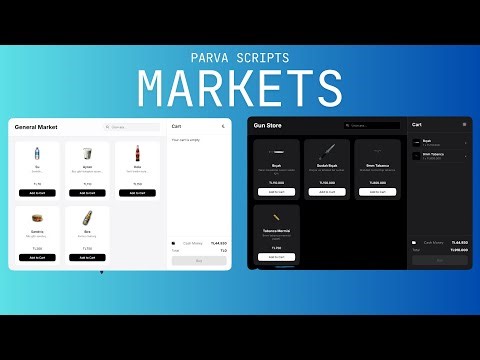 FiveM Market Script | Modern UI (Shops & Gun Stores) | PARVA SCRIPTS [ESX/QBCore/QBox]