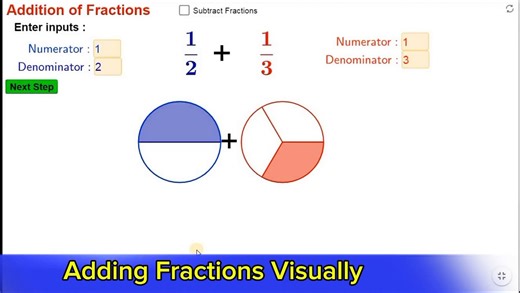 How to Add Fractions Visually by Diagram Activity | Addition of Fractions | mathoguide - video Dailymotion