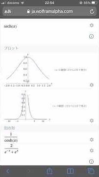 双曲線関数 グラフ