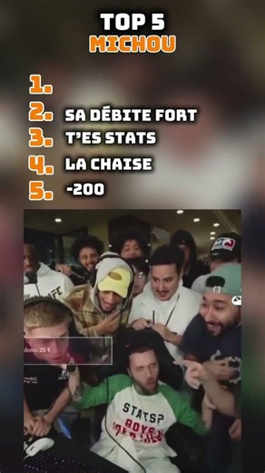top 5 de michou 😂😂 #humour #ref #drole #memes #top5 #michou