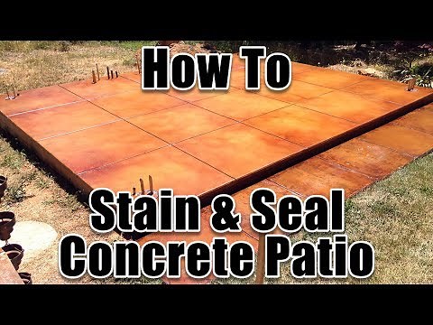 How To Stain and Seal Outdoor Patio