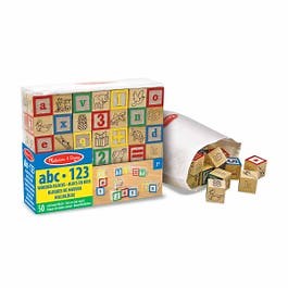 Melissa and Doug Wooden ABC/123 Blocks