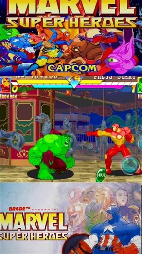 Every Marvel Hero in ONE Game 💥 Marvel Super Heroes Gameplay! #shorts #gamingshorts #ironman #arcade