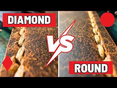 DIAMOND vs ROUND Stitching Punches (5mm) | Leather Stitching Comparison