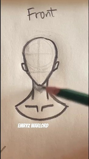 How to draw head FRONT and SIDE #drawing #tutorial #howtodraw #sketch #art #shorts