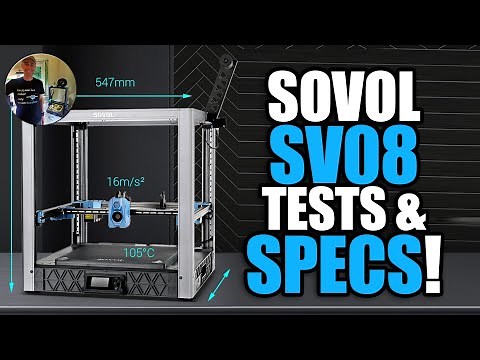 Sovol SV08 - Specs & Tests recap + order links - Extruder, Bed, Screen, Input shaping, Klipper