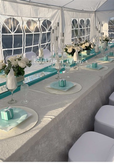 Elegant Breakfast at Tiffany's Themed Birthday Party