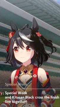 Black Kitasan y Special Week Llegan a la meta al mismo tiempo #umamusume #vs #short #videogames