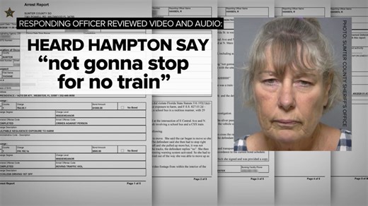 School bus driver arrested after driving bus onto train tracks