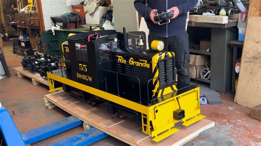 Rolling road test for the 7 1/4” gauge Whitcombe | Maxitrak garden railway