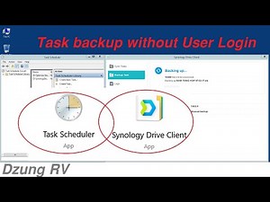 How to task schedule Synology Drive Client without login in Windows Server 2012 R2 ?