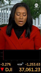 25K views · 352 reactions | President Trump urged Americans not to panic just moments before Monday’s opening bell, as stocks continued to fall in response to his announcement of a new U.S. tariff policy. ABC News' Rachel Scott reports that there is "no sign that the White House is changing the strategy or that the president is shifting his policies." More: https://abcnews.link/sN0YRrD | ABC News Live | Facebook