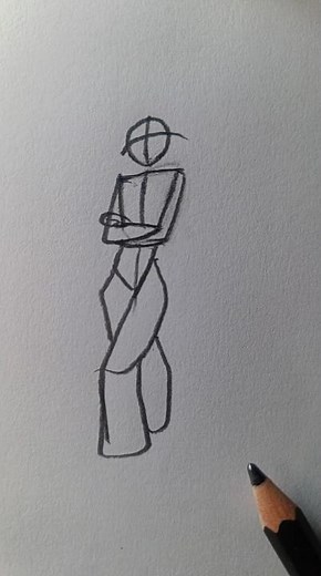 How to Draw Poses With Stick Figures Tutorial ✏️ #foryou #art #shorts #howtodraw #easydrawing #draw