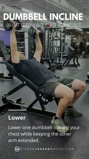 Dumbbell Incline Alternating Chest Press – How to Perform It Correctly