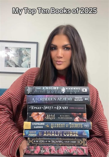 My Top Ten Books of 2025 - except this was really hard to choose and sometimes they switch rankings What’s on your list?!? #booktok #mytop10 #2025books #bookrecommendations #fantasyreads