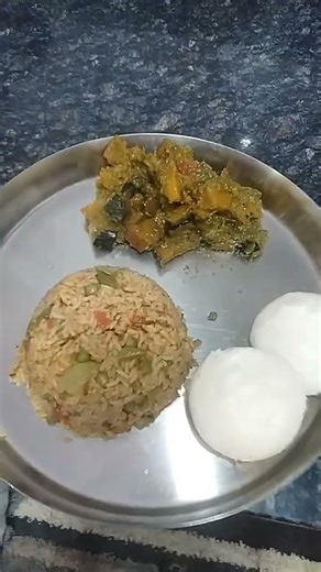 idlli rice bath pumpkin chops gravy 👌😋 please subscribe