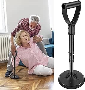 Mobility Tool Adjustable Mobile Standing Aid, Portable Aid Device to Help Get Up from Floor Lift Assists for Elderly, Mobility Stick Supports Equipment Suitable for People with Knee Problems