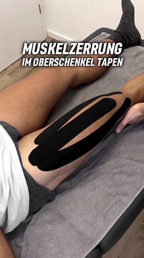 Muskelzerrung richtig tapen: Anleitung und Tipps