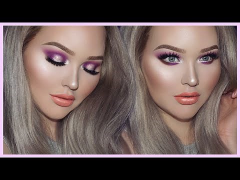 PURPLE GLAM Smokey Eyes - TOO FACED x NIKKIETUTORIALS Collection Tutorial