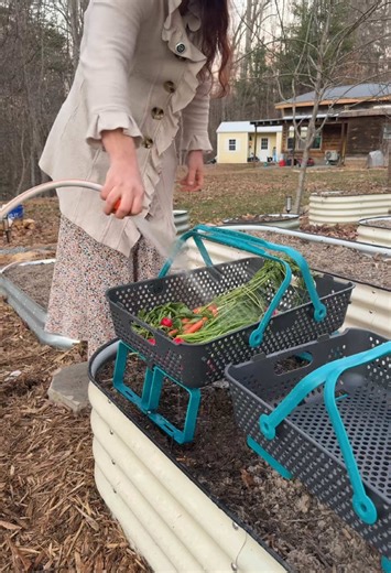 Stackable Baskets for Potager Garden Harvesting