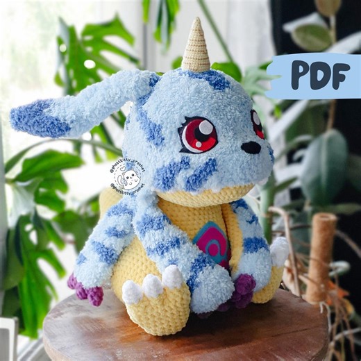 Friendly Horn Monster - Crochet Pattern DIGITAL PDF - Amigurumi Tutorial - Etsy