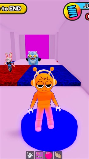 Sprunki Play teamwork Obby With Judy - Roblox #roblox #games #shorts